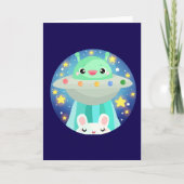 Cute Space Creature And Bunny Rabbit カード (正面)