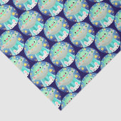 Cute Space Creature And Bunny Rabbit 薄葉紙 (詳細)