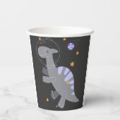 Cute Space Dinosaur Birthday Party Cup for Boys 紙コップ (裏面)