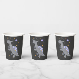 Cute Space Dinosaur Birthday Party Cup for Boys  紙コップ