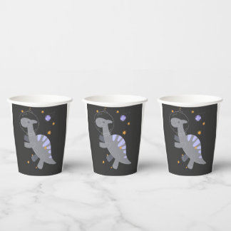 Cute Space Dinosaur Birthday Party Cup for Boys  紙コップ