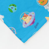 Cute Space Fleece Blanket フリースブランケット (角)