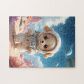 Cute Space Puppy Puzzle ジグソーパズル (横)