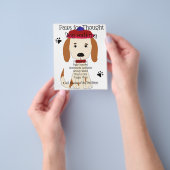 Cute Spaniel Dog walking Dog Groomer チラシ (手)