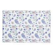 Cute Sparrow With a Flower Hat 枕カバー (裏面)