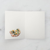 Cute Special Delivery Pizza Baby Shower Party サンキューカード (内部)