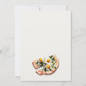 Cute Special Delivery Pizza Baby Shower Party サンキューカード (裏面)