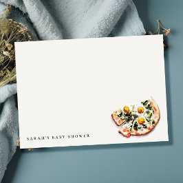 Cute Special Delivery Pizza Baby Shower Party ノートカード