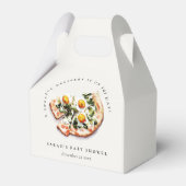 Cute Special Delivery Pizza Baby Shower Party フェイバーボックス (裏面サイド)