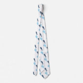 Cute sperm whale blowing bubbles cartoon ネクタイ (裏面)