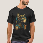 Cute Sphynx Cat  Egyptian Pharaoh Sphynx Cat Owner Tシャツ (正面)