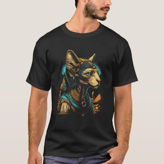 Cute Sphynx Cat  Egyptian Pharaoh Sphynx Cat Owner Tシャツ (正面)