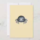 Cute Spider Halloween Birthday Invitation 招待状 (裏面)