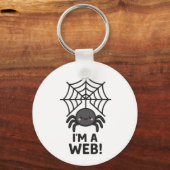 Cute Spider Sticker 🕷️✨ | Cartoon Web Fun" キーホルダー (正面)