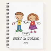  Cute spiral Notebook for kids stylish ノートブック (正面)