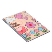 Cute Spiral Notebook – Your Daily Dose of Fun! ノートブック (右側)