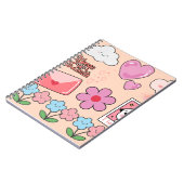 Cute Spiral Notebook – Your Daily Dose of Fun! ノートブック (左側)