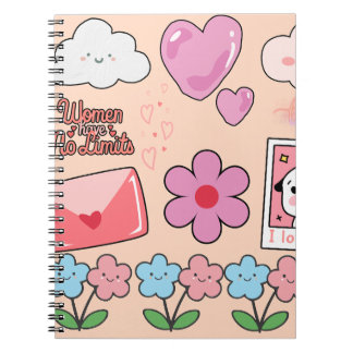 Cute Spiral Notebook – Your Daily Dose of Fun! ノートブック