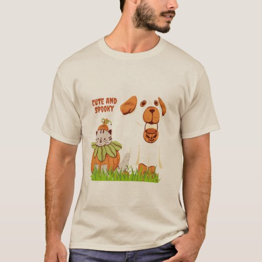 Cute & Spooky 20 xx Gravity Men's Basic T-Shirt Tシャツ (正面)