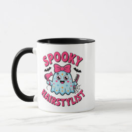 Cute Spooky Hairstylist Funny Ghost Halloween マグカップ