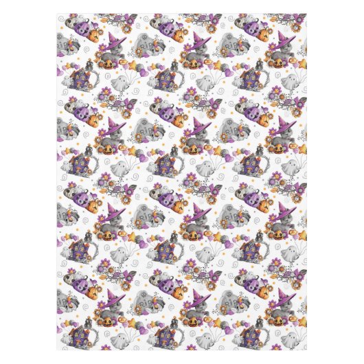 Cute Spooky Halloween テーブルクロス (正面)