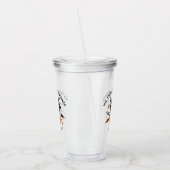 Cute Spooky Halloween Black and Orange アクリルタンブラー (左)