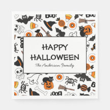 Cute Spooky Halloween Black and Orange