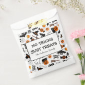 Cute Spooky Halloween Black and Orange フェイバーバッグ (封をした状態)