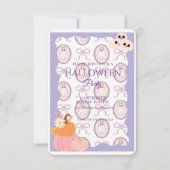 Cute Spooky Halloween Party Invitation 招待状 (正面)