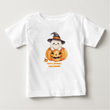 Cute Spooky Season Halloween Ghost Pumpkin Toddler
