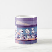Cute & Spooky Skeleton Chefs Mug コーヒーマグカップ (中央)
