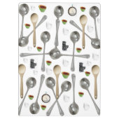 Cute Spoons Wooden Spoons Clipboard  クリップボード (裏面)
