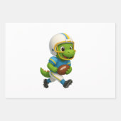 Cute Sporty  Dinosaurs – Sporty Dinos paper ラッピングペーパーシート (正面)