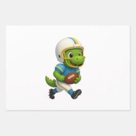 Cute Sporty Dinosaurs – Sporty Dinos paper ラッピングペーパーシート