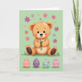 Cute Spring Bear Friend Card カード (正面)