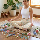 Cute Spring Floral Print - Pastel Ditsy Floral レギンス