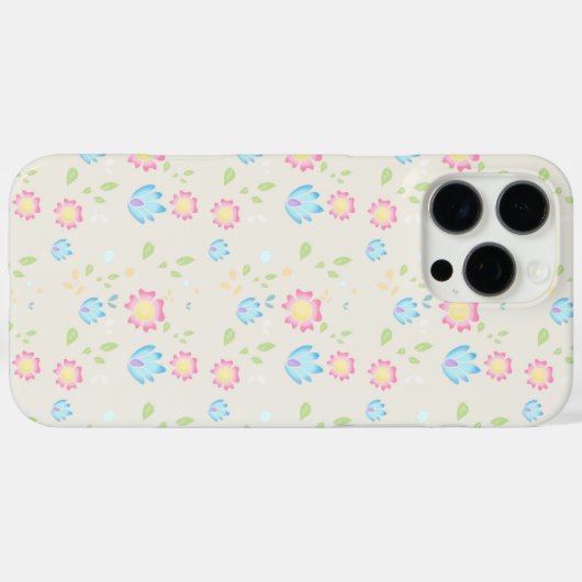 Cute Spring Flowers Design Case-Mate iPhoneケース (裏面 (横))