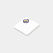 Cute Spring Scene with Daisy Flower and Bee ポストイット (アングル)