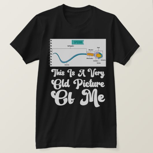 CUTE Squad Sperm This is a Very Old Picture of me  Tシャツ (デザイン正面)