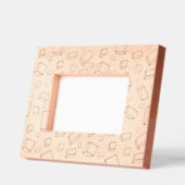 Cute Square Block Pattern Kids Photo レーザー彫刻フレーム (左)