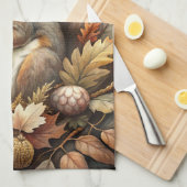 Cute Squirrel キッチンタオル (四つ折り)