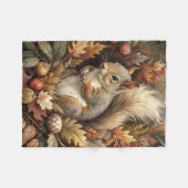 Cute Squirrel フリースブランケット (正面(横))