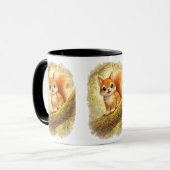 Cute Squirrel Coffee Mug – Adorable Baby Squirrel マグカップ (正面左)