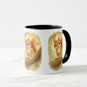 Cute Squirrel Coffee Mug – Adorable Baby Squirrel マグカップ (正面右)