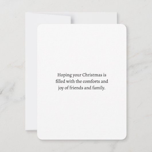 Cute Squirrel Decorating a Christmas Tree シーズンカード (裏面)