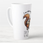 Cute Squirrel Illustration | Customizable Coffee M カフェラテマグ (左アングル)