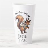 Cute Squirrel Illustration | Customizable Coffee M カフェラテマグ (正面)