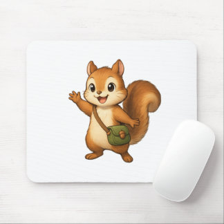 Cute Squirrel Mouse Pad – Okojo and Friends マウスパッド