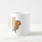 Cute Squirrel Mug – Okojo and Friends コーヒーマグカップ (正面左)