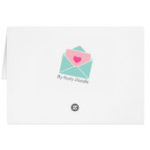 Cute Squirrel Nuts About You Valentines Day Pun (裏面横)